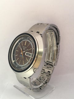 Vintage 1980s Seiko 5 Sports 21 Jewels Date Automatic Watch