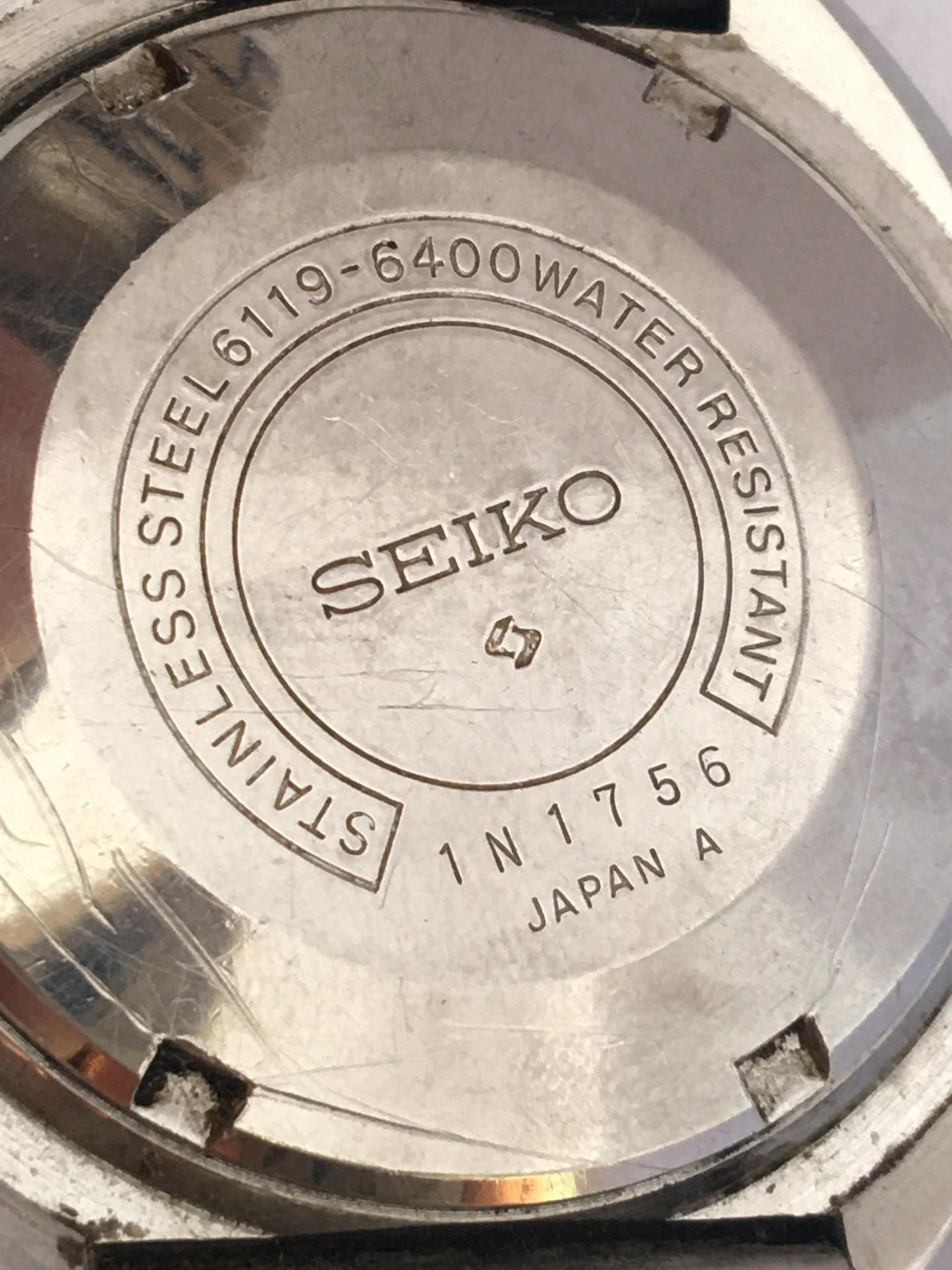 Montre automatique Seiko 5 Sports 21 à date, vintage, années 1980 en vente 2