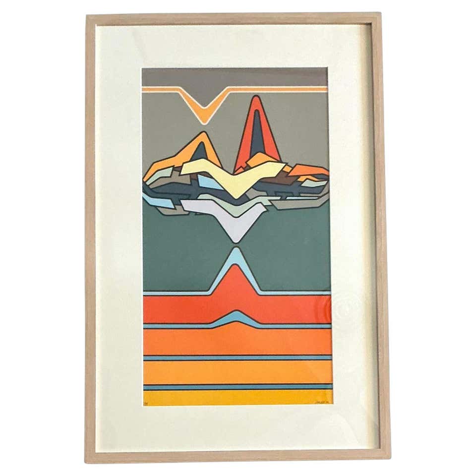 Signed 1980s USSR Lithograph From Eduard Nakhamkin Gallery For Sale at