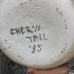 Vintage 1980s Slab Built Studio Pottery Vase
