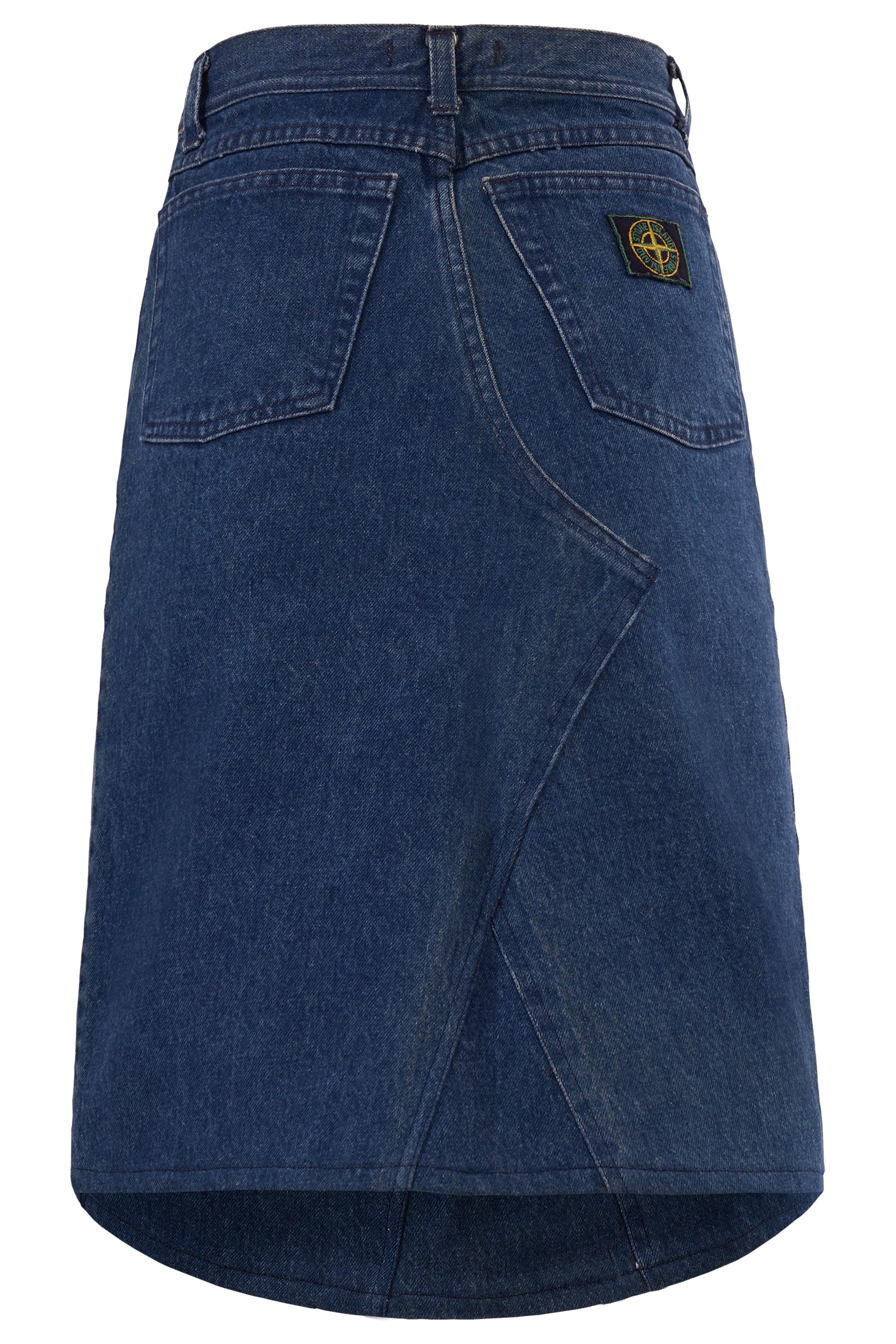 Falda vaquera vintage Stone Island de los años 80 renovada en Excelente estado para la venta en London, GB