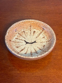 Vintage 1980s Studio Pottery Bowl by Doug Ferguson, Lava Glaze, Signed