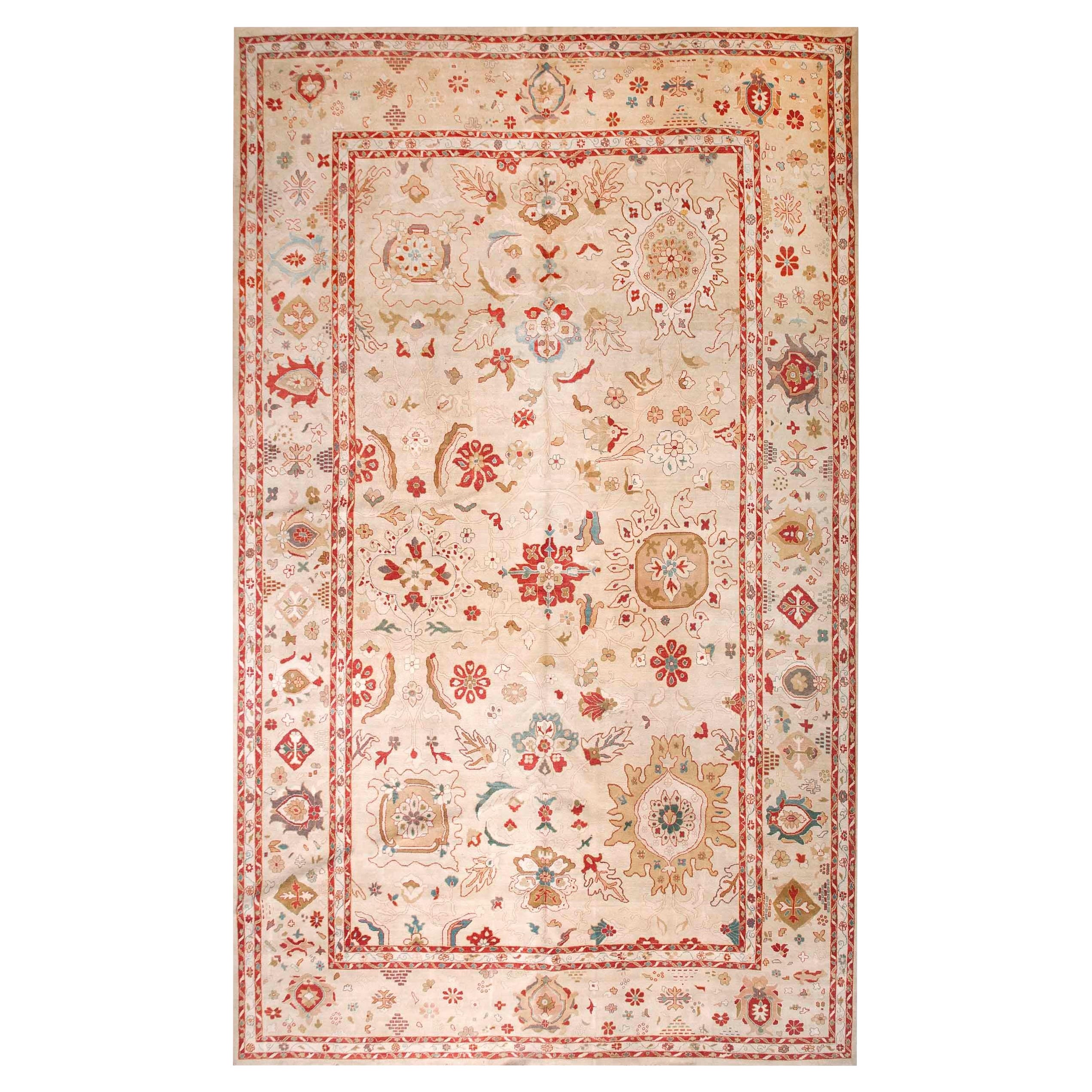 Vintage 1980s Sultanabad Carpet ( 11'8'' x 19' - 355 x 580 ) For Sale