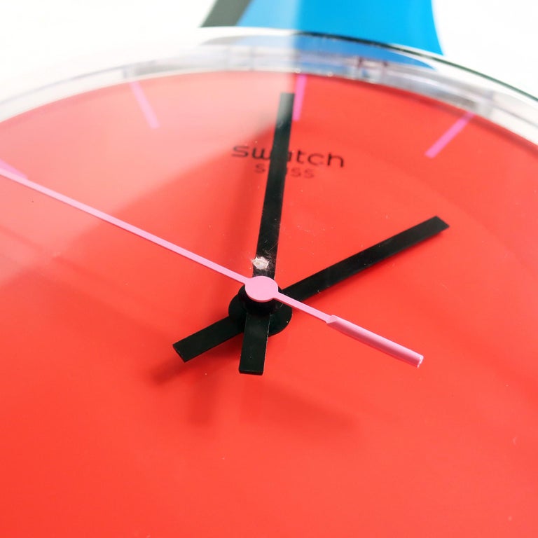 Vintage 1980s Swatch Maxi “a Coté” Wall Clock at 1stDibs