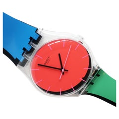 Vintage 1980s Swatch Maxi “a Coté” Wall Clock
