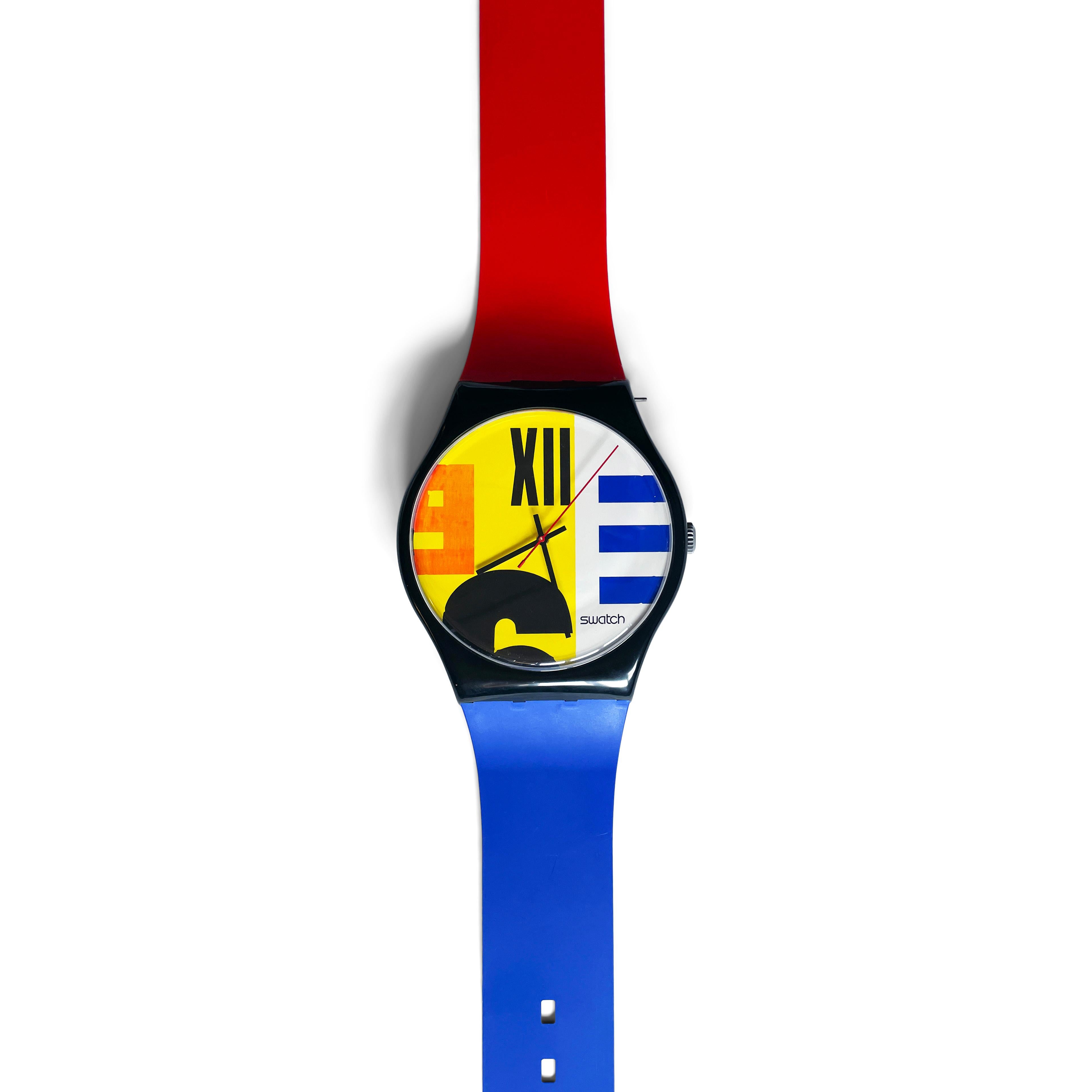 swatch watch wall clock