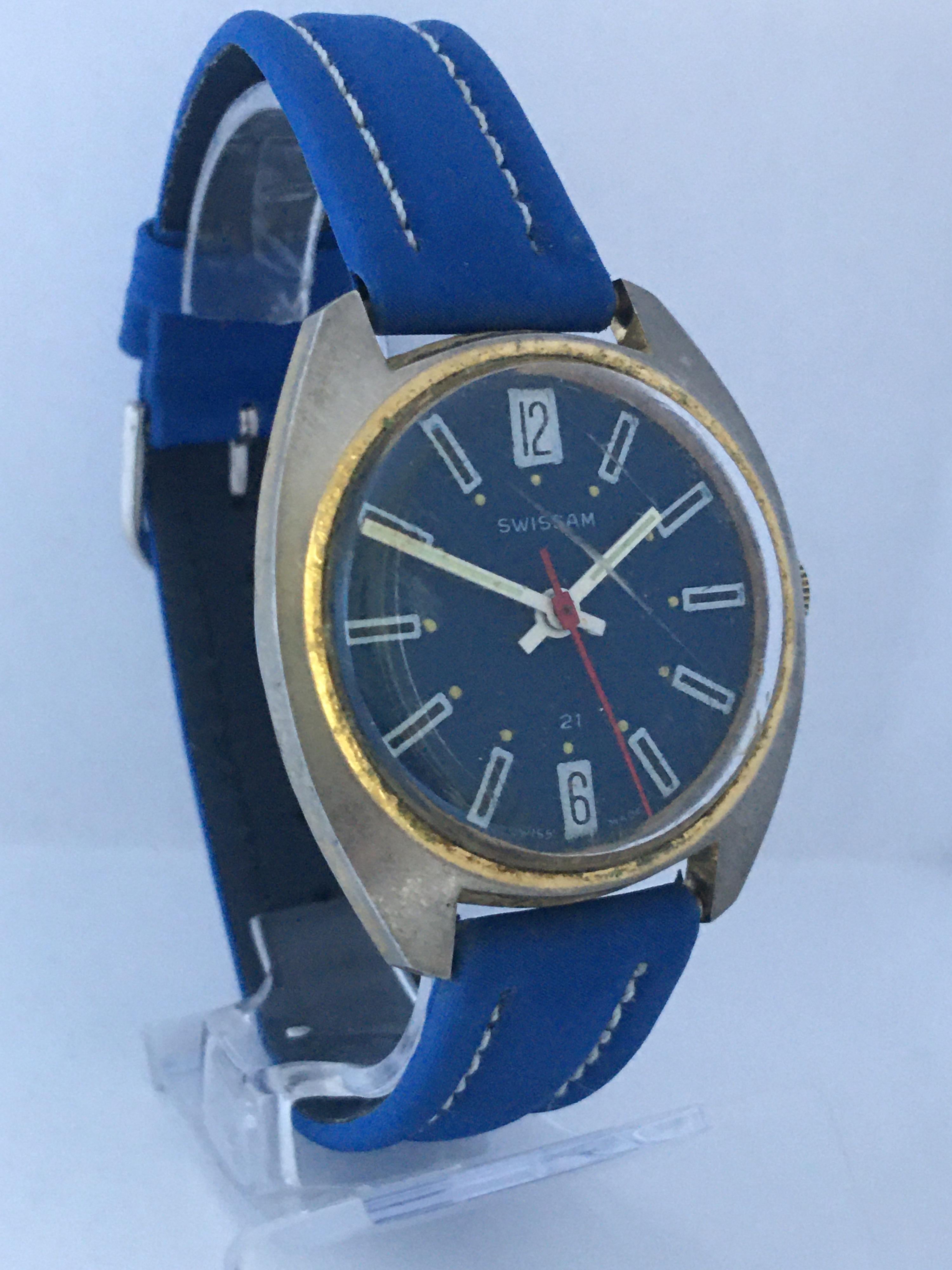 Vintage 1980s Swiss Mechanical Watch In Good Condition In Carlisle, GB