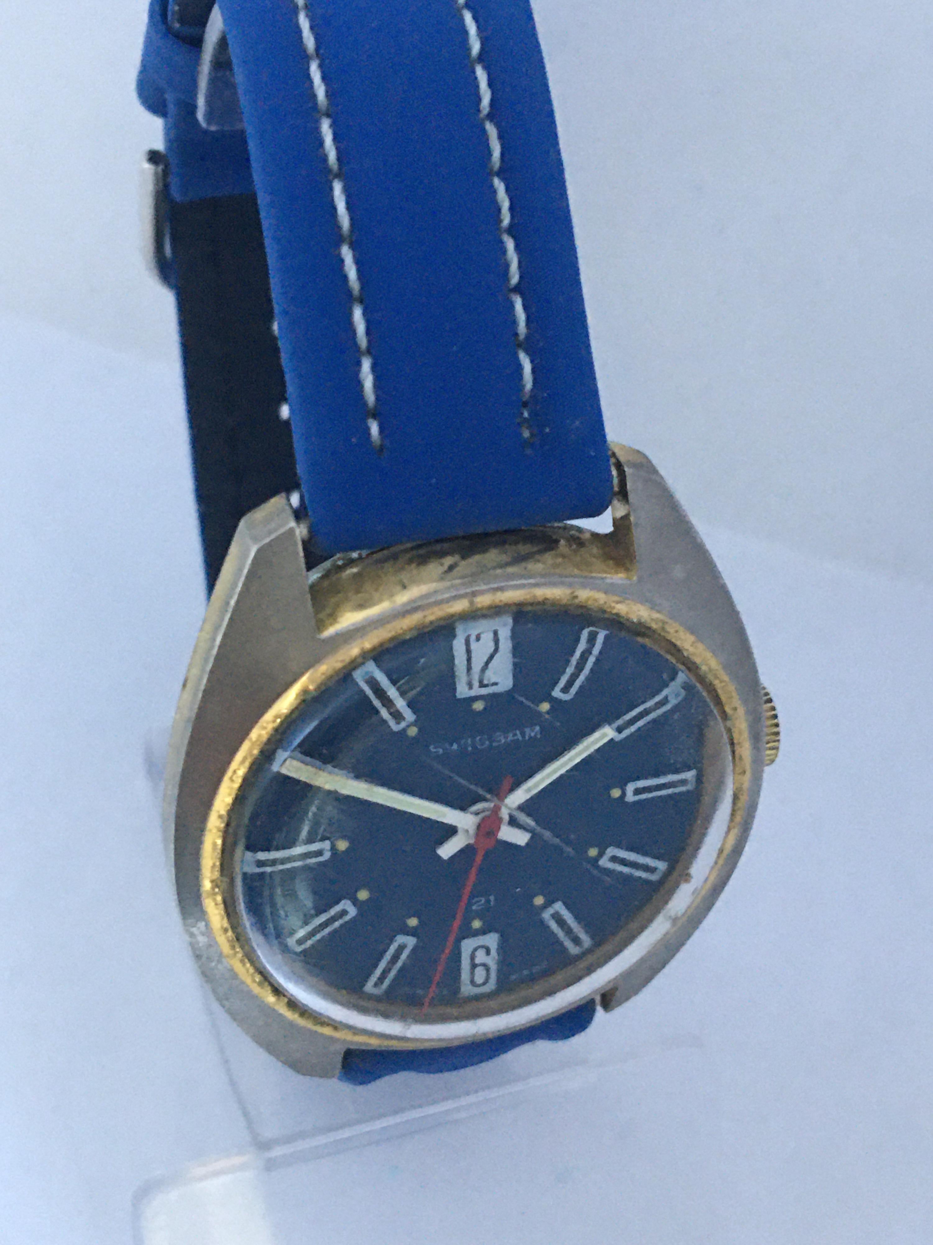 Vintage 1980s Swiss Mechanical Watch 1