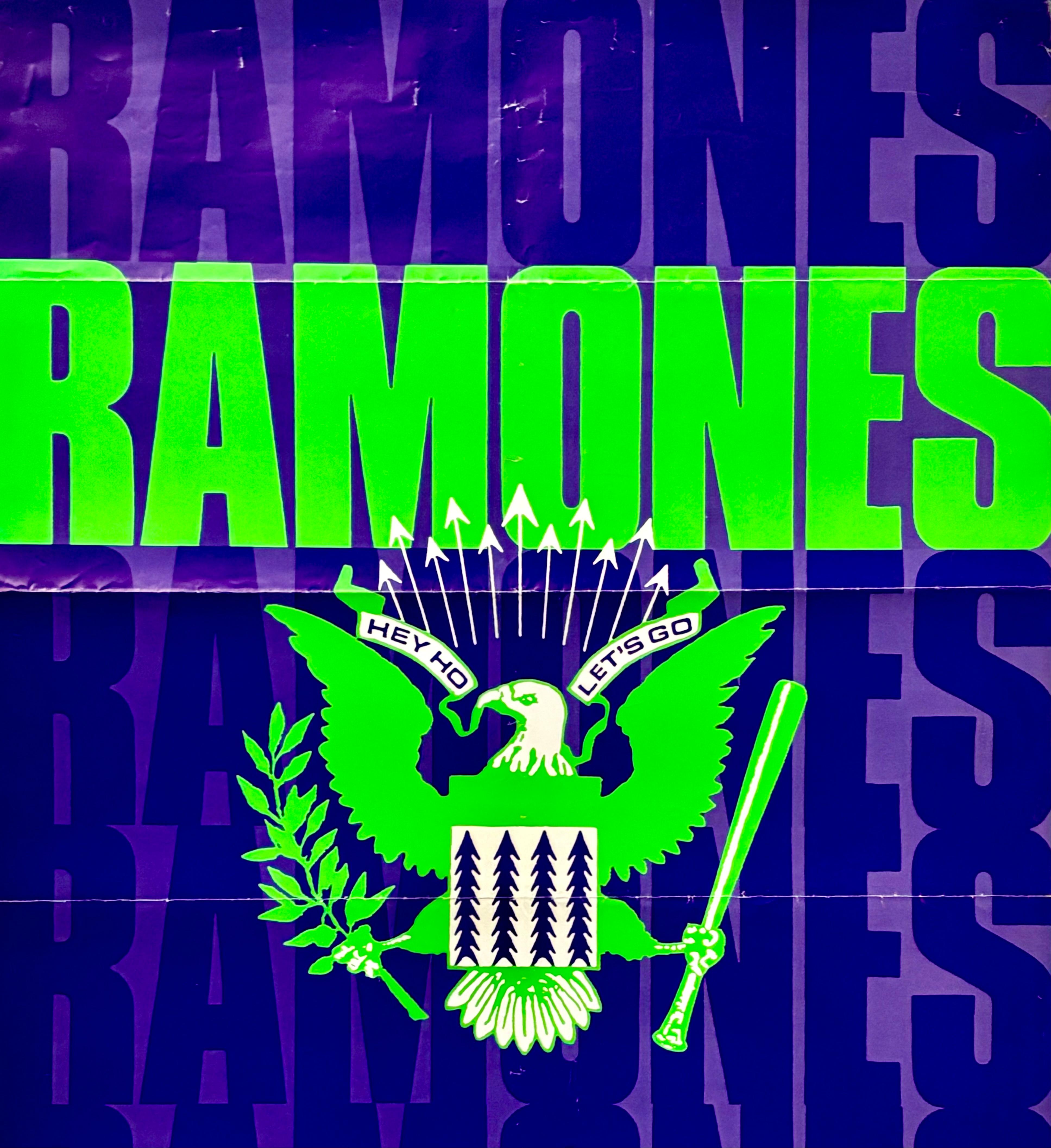 Vintage 1980er Jahre The Ramones Konzertplakat im Zustand „Relativ gut“ im Angebot in Brooklyn, NY