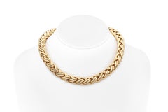 Vintage 1980s Thick Wheat Chain Necklace