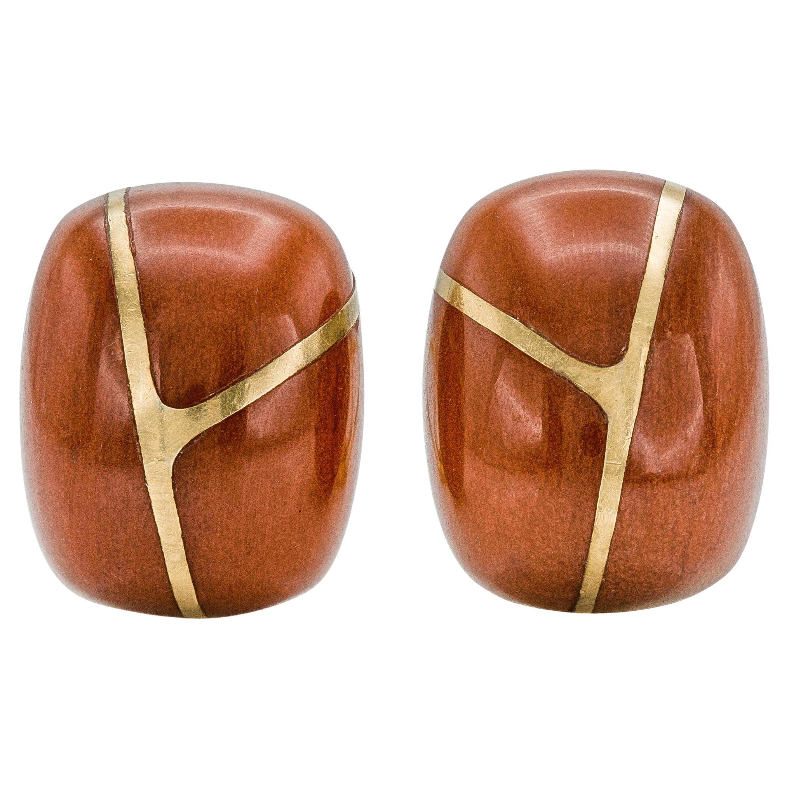Vintage 1980s Tiffany & Co. Angela Cummings Carnelian Earrings For Sale