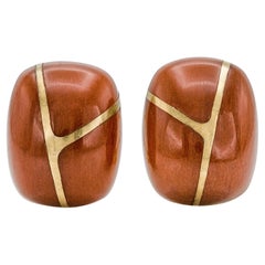Vintage 1980s Tiffany & Co. Angela Cummings Carnelian Earrings