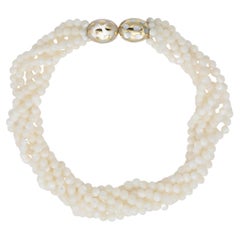 Vintage 1980 Tiffany & Co. Collier de perles en nacre d'Angela Cummings