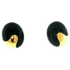 Vintage 1980s Tiffany & Co. Ying and Yang Earrings in 18K Gold