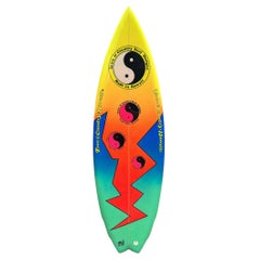 Vintage 1980s Town and Country Surfboard by Dave Wallace
