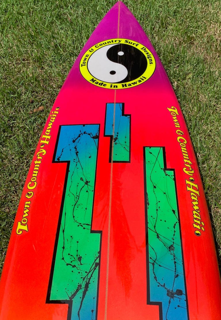Vintage 1980s Town and Country Surfboard by Greg Griffin at 1stDibs
