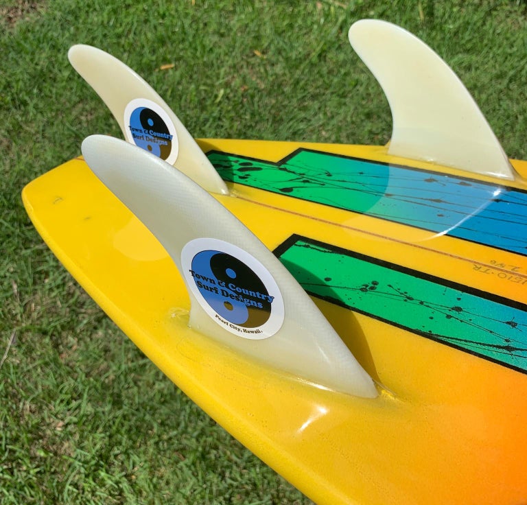 Planche de surf Town and Country vintage des années 1980 par Greg
