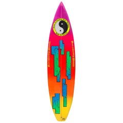 Retro 1980s Town and Country Surfboard by Greg Griffin