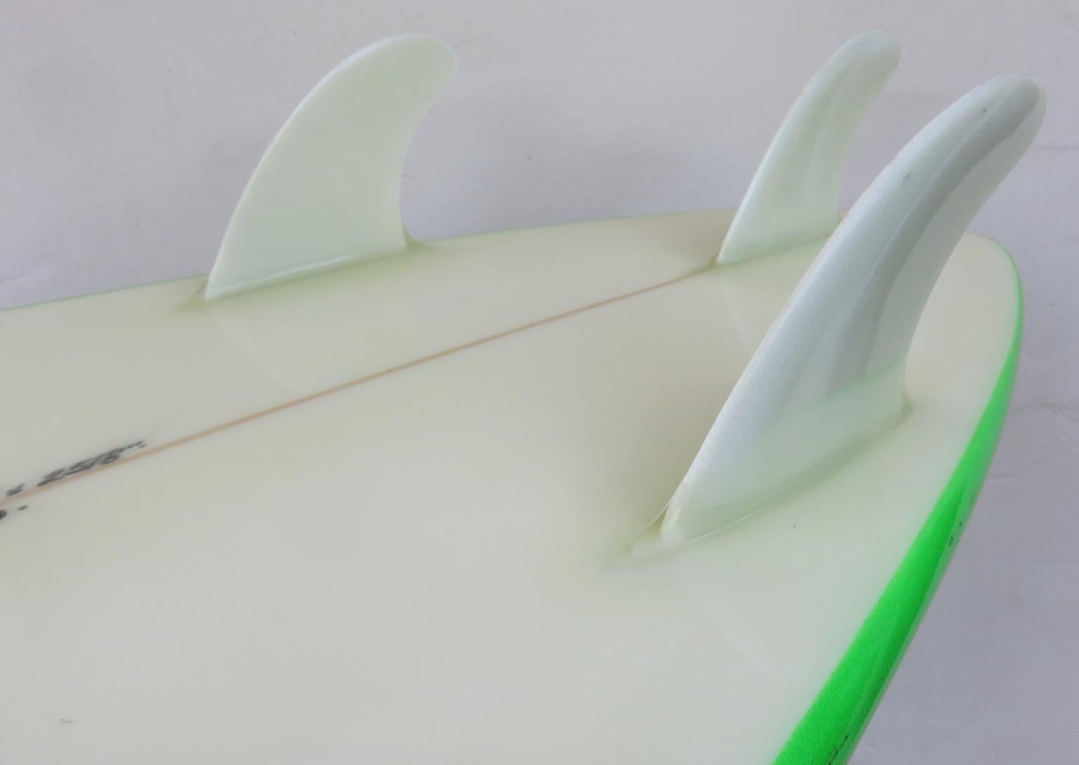 Fiberglass Vintage 1980s Town & Country 'T&C' Surfboard by Dennis Pang