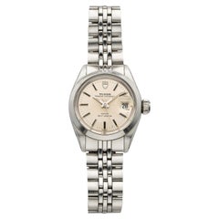 Vintage 1980s Tudor Princess Oysterdate 92400 Steel Silver Dial Auto 26mm