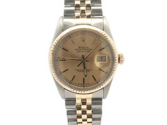 Vintage 1980's Two Tone Rolex Datejust 36mm Jubilee Bracelet Watch Ref. 16013