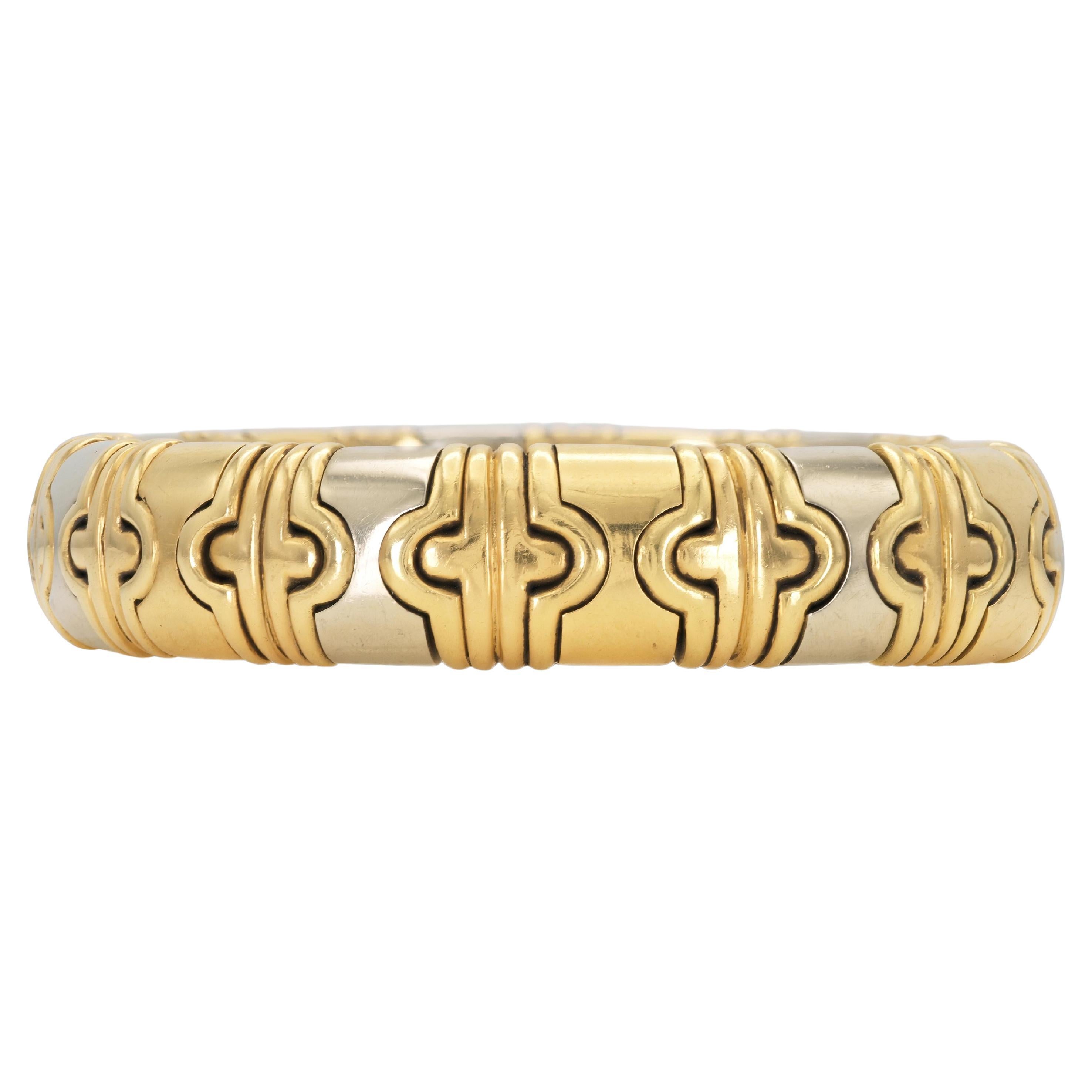 Vintage 1980s Two-Toned Parantesi Cuff Bracelet
