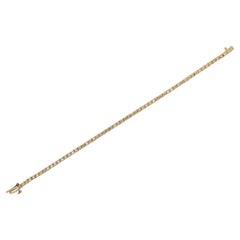 Vintage 1980s Yellow Gold Diamond Tennis Bracelet