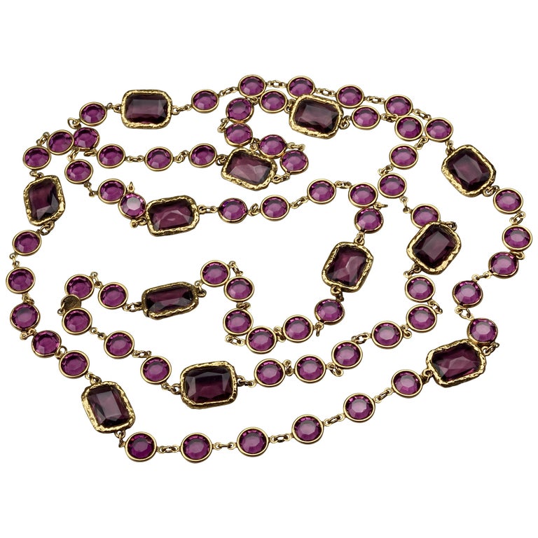 Chanel chicklet necklace sales