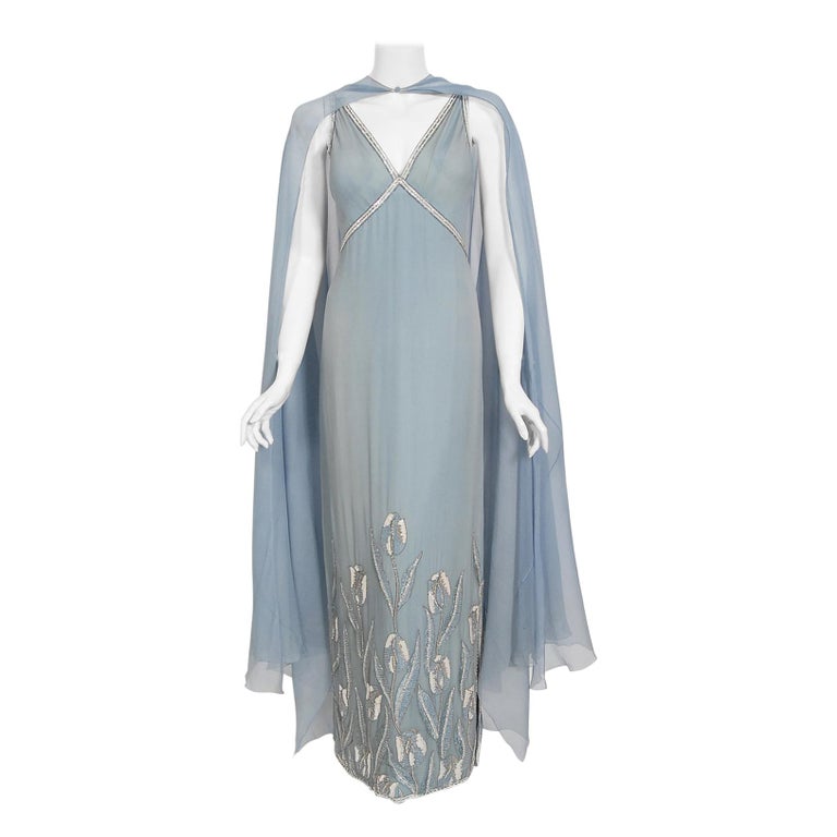 chanel light blue dress CHANEL BOUTIQUE Light Blue Dress Size 40 Knee-Length Dress Authentic Women's