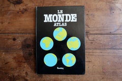 Vintage 1981 French World Atlas — Atlas Bordas, Large Format, Full-Color 2C179
