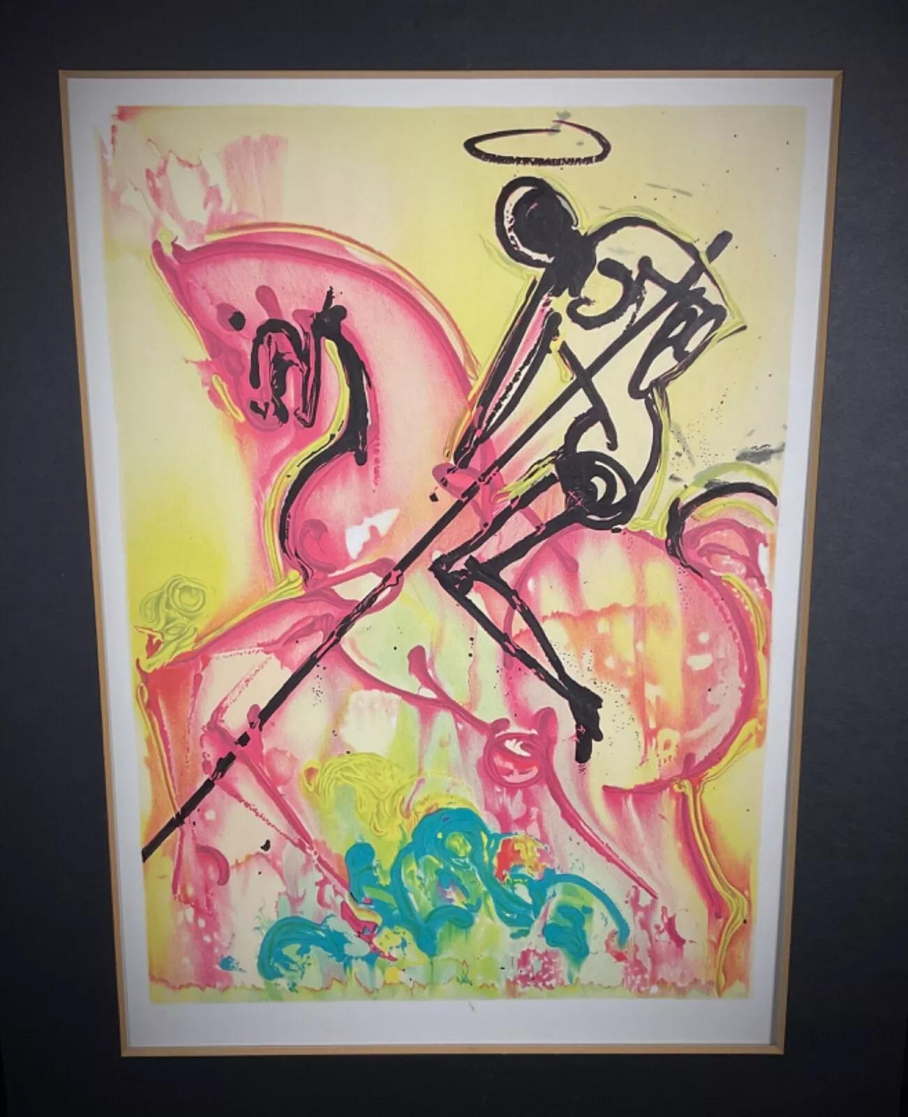 Cette lithographie vintage de 1981 du célèbre Salvador Dali, intitulée 