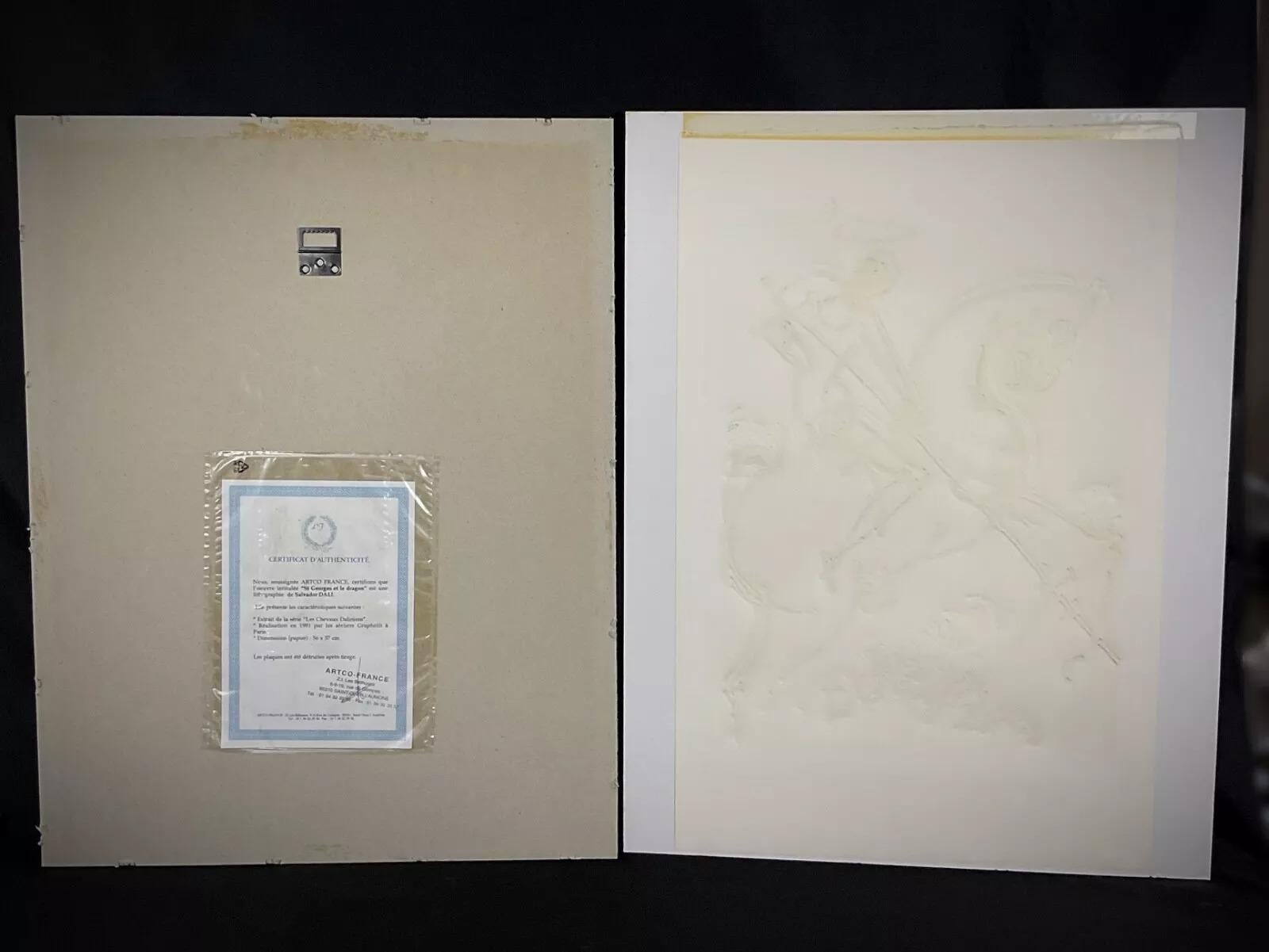 20ième siècle Vintage 1981 Lithographie de Salvador Dali 