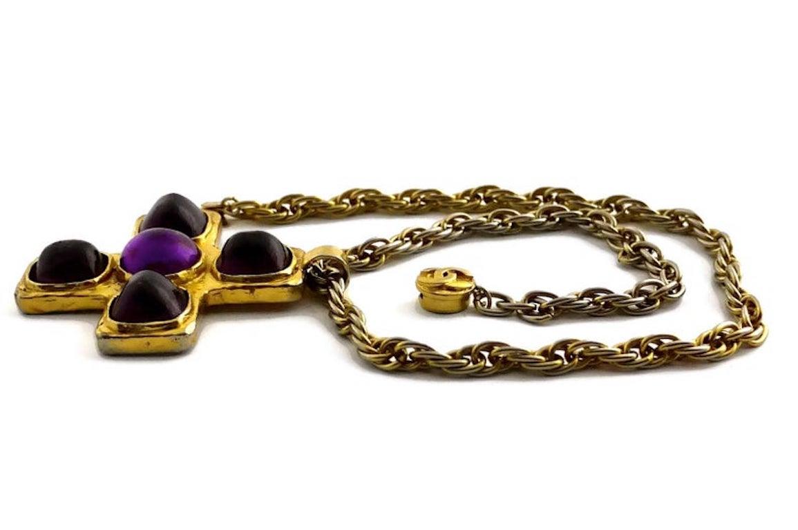 chanel cross pendant