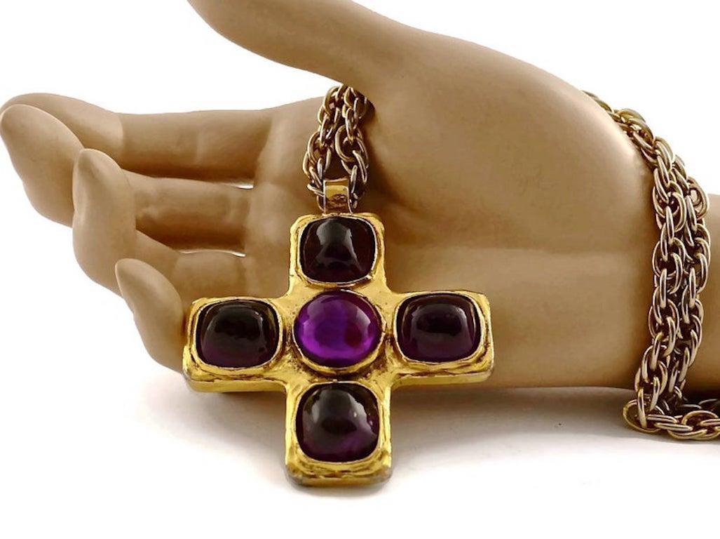 chanel necklace cross