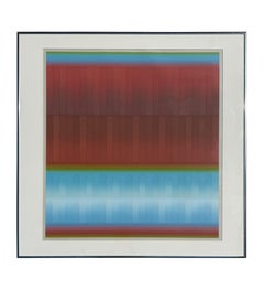 Vintage 1982 Numbered Screenprint by Evelyn B. Johnson ‘Sky Light XXVIII’