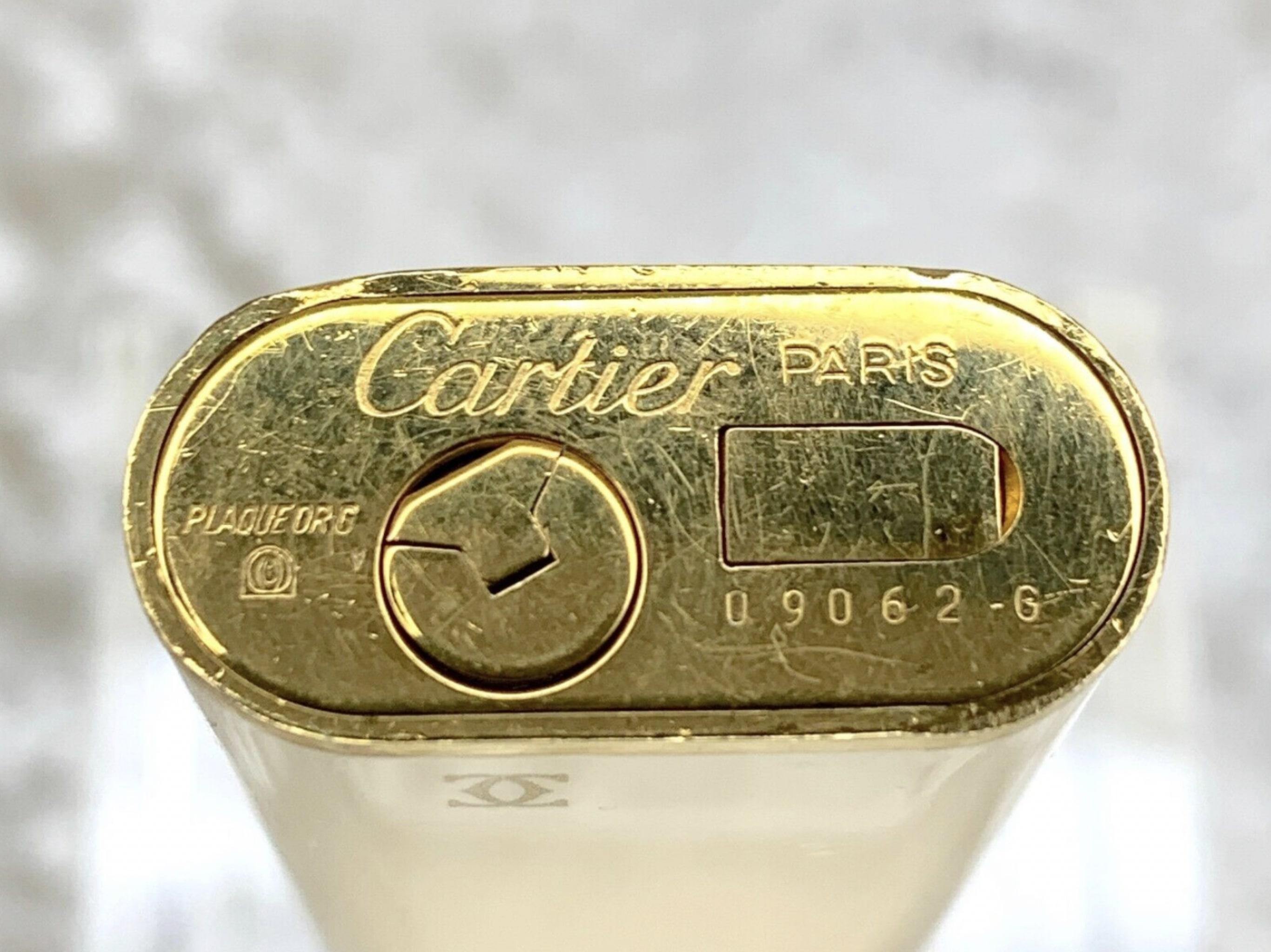 Vintage 1982 Seltene Cartier Oval Creme Lack & 18k Gold Platte 3