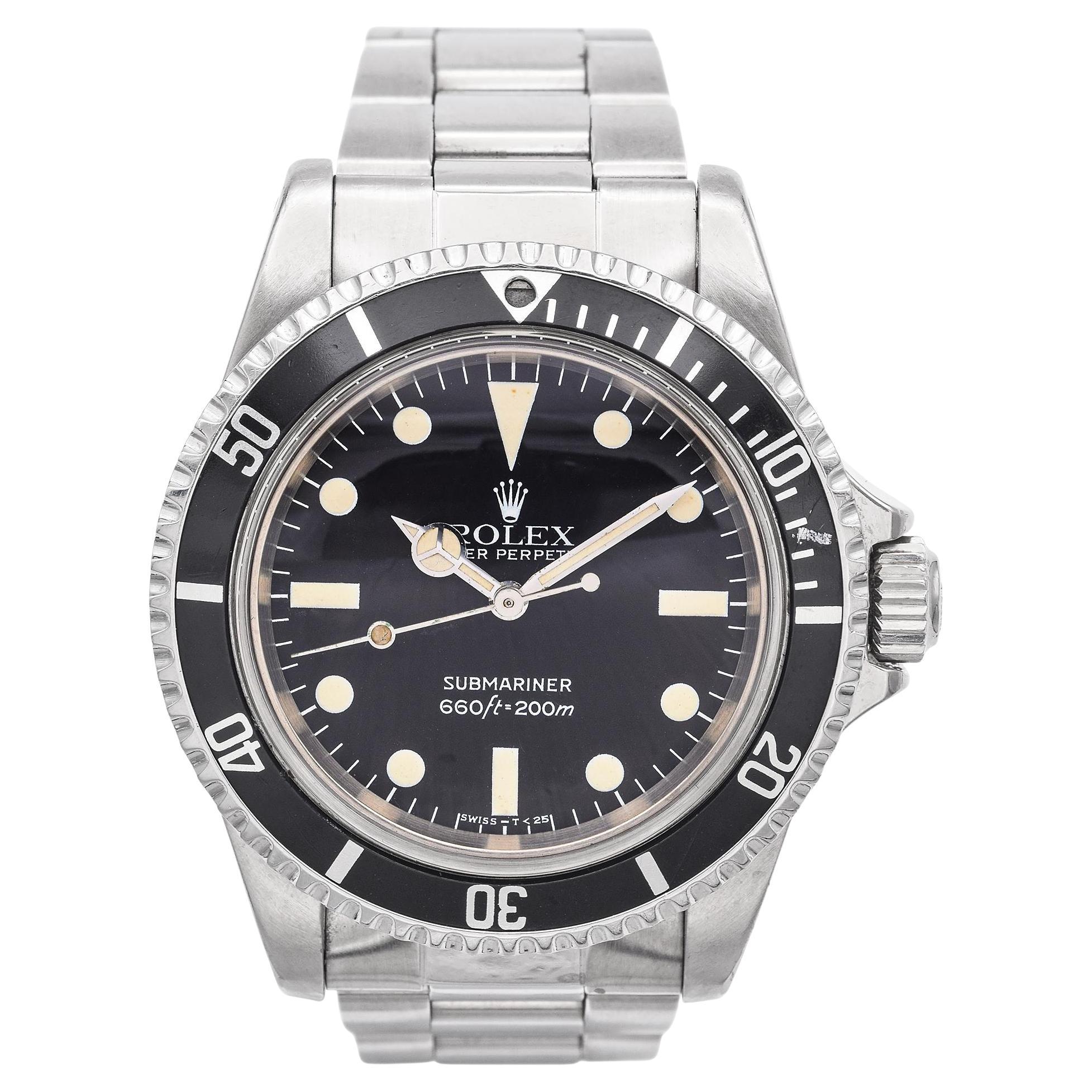 Vintage 1982 Rolex Submariner 5513 Men's Watch
