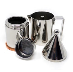 Vintage 1983 Alessi Original 3cp La Conica Cafetera Espresso Italia MINT