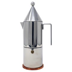 Vintage 1983 Alessi Original 3cp La Conica Espresso Coffee Maker Italia MINT