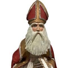 Vintage 1983 Duncan Royale “St. Nicholas”Ceramic Figurine w/Box ~ 12”h