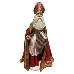 Vintage 1983 Duncan Royale “St. Nicholas”Ceramic Figurine w/Box ~ 12”h