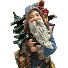 Vintage 1983 Duncan Royale “Winter Santa” Ceramic Figurine w/Box ~ 11.5”h