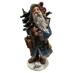 Vintage 1983 Duncan Royale “Winter Santa” Ceramic Figurine w/Box ~ 11.5”h
