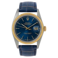 Vintage 1983 Rolex Model 16013 DateJust Stainless Steel and 18K Yellow Gold