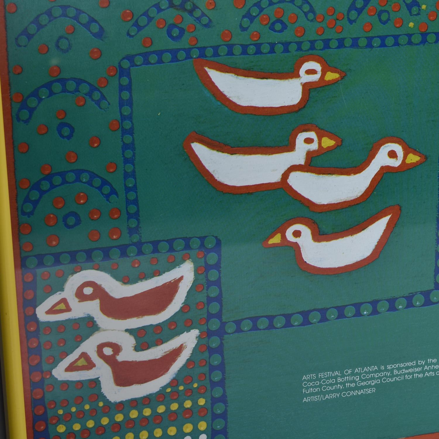 Late 20th Century Vintage 1984 Atlanta Arts Festival Piedmont Park Larry Connatser Poster For Sale