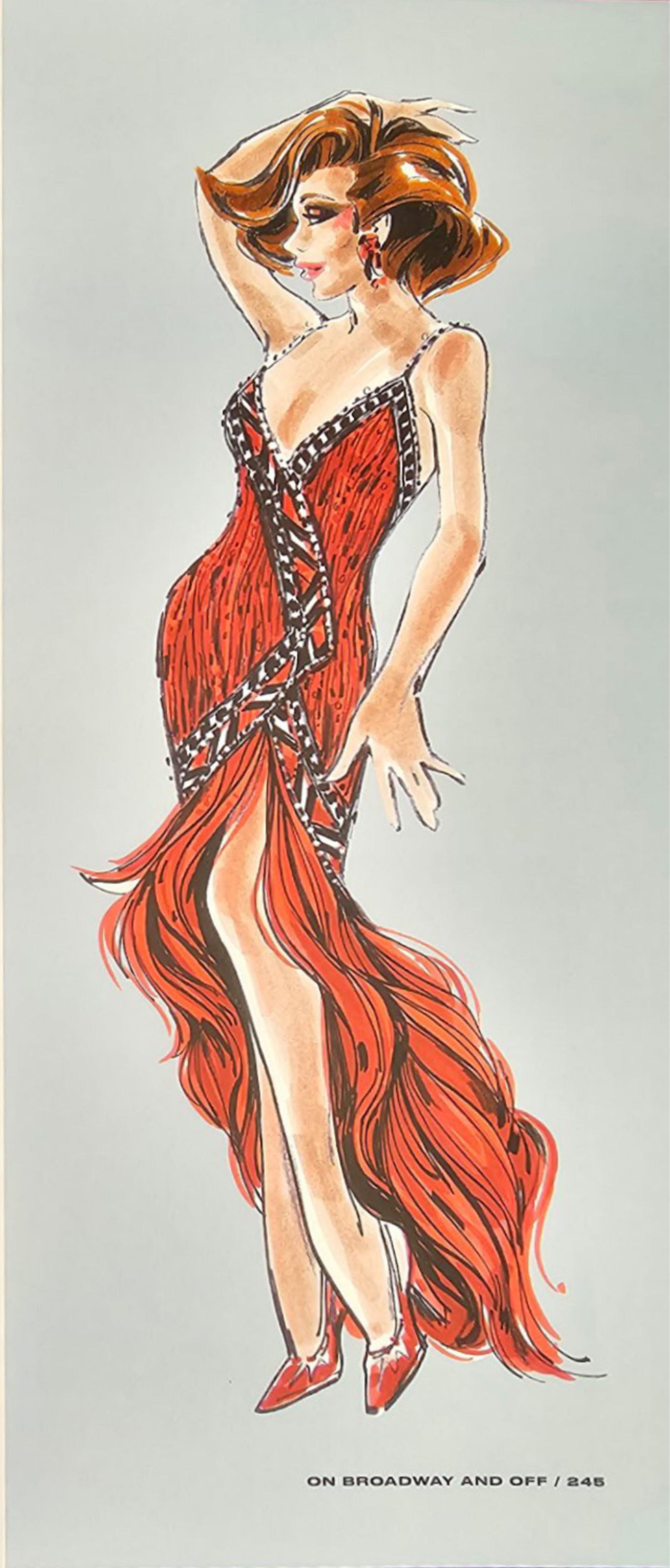 1984 Bob Mackie Documented Runway Fully Beaded Red Silk High-Low Mini Dress     For Sale 2