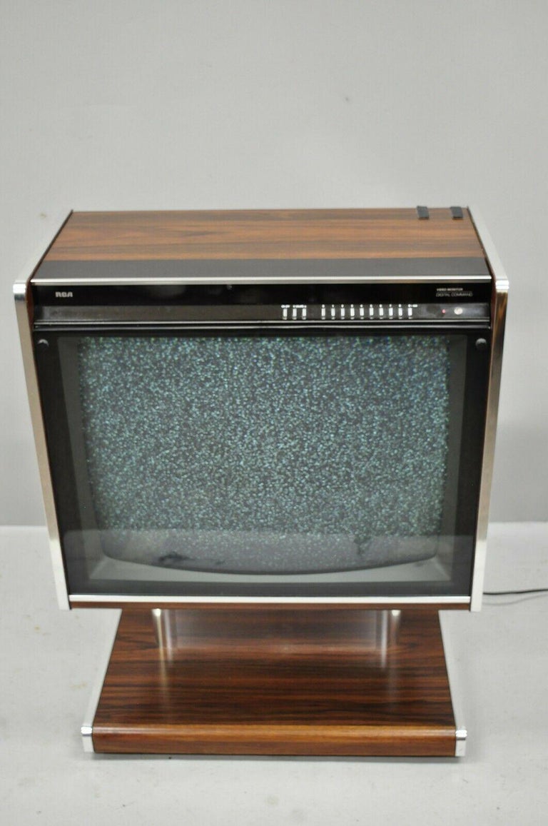 Vintage 1984 RCA Video Monitor Digital Command Space Age Television Console TV at 1stDibs 1984