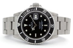 Vintage 1984 Rolex 16800 Stainless Steel Submariner Open 6 & 9