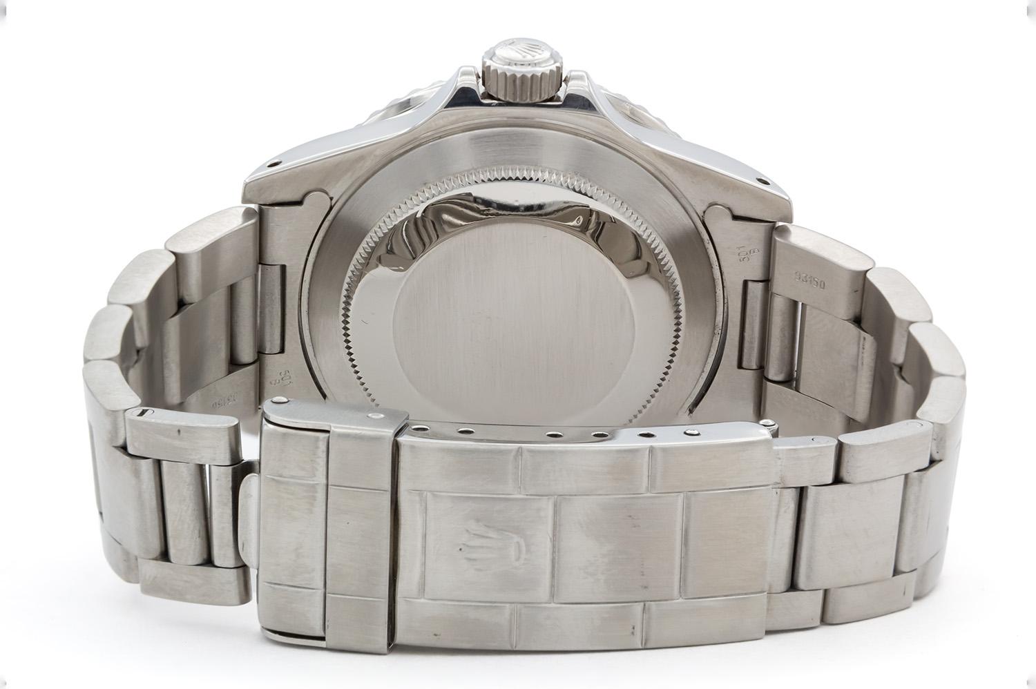 Vintage 1984 Rolex 16800 Stainless Steel Submariner Open 6 & 9 In Excellent Condition In Tustin, CA