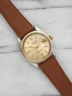 Vintage 1984 Rolex Datejust 16013 Two-Tone Champagne Dial Automatic 36mm